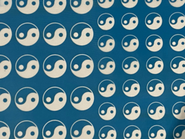 Silkscreen patroon 11 yin yang