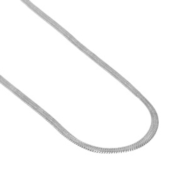 RVS snake - zilver - 46cm (*)