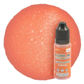 Alcohol Ink Glitter Accents Burnt Sienna 12ml