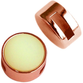 Slider rond rosé goud