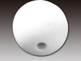 Bisque kraal rond 20mm - 2 stuks