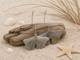 Oorbellen met bladgoud