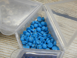 Cabochon rond 4mm turquoise (1 stuk)