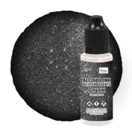 Alcohol Ink Glitter Accents Onyx 12ml