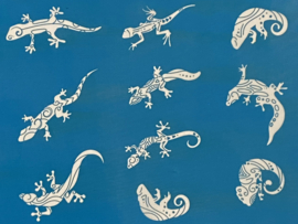 Silkscreen patroon 29 reptielen