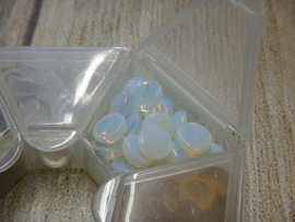 Cabochon rond 8mm opalite (1 stuk)