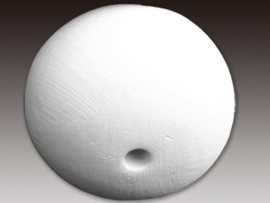 Bisque kraal rond 25x30mm