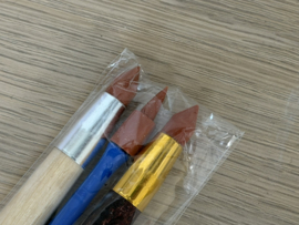 Rubberen tools dikke punt dubbelzijdig (3 stuks)