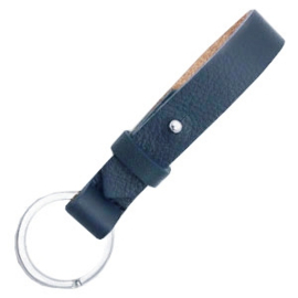 Lederen sleutelhanger Dark Midnight Blue
