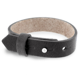 Lederen armband Dark Anthracite