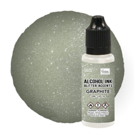 Alcohol Ink Glitter Accents Graphite 12ml