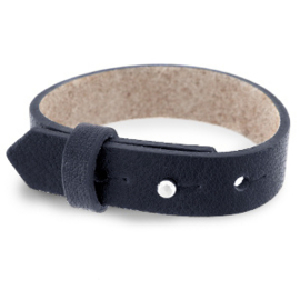 Lederen armband Indigo Blue