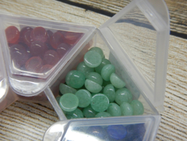 Cabochon rond 6mm aventurine (1 stuk)