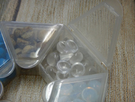 Cabochon rond 8mm natural quartz (1 stuk)