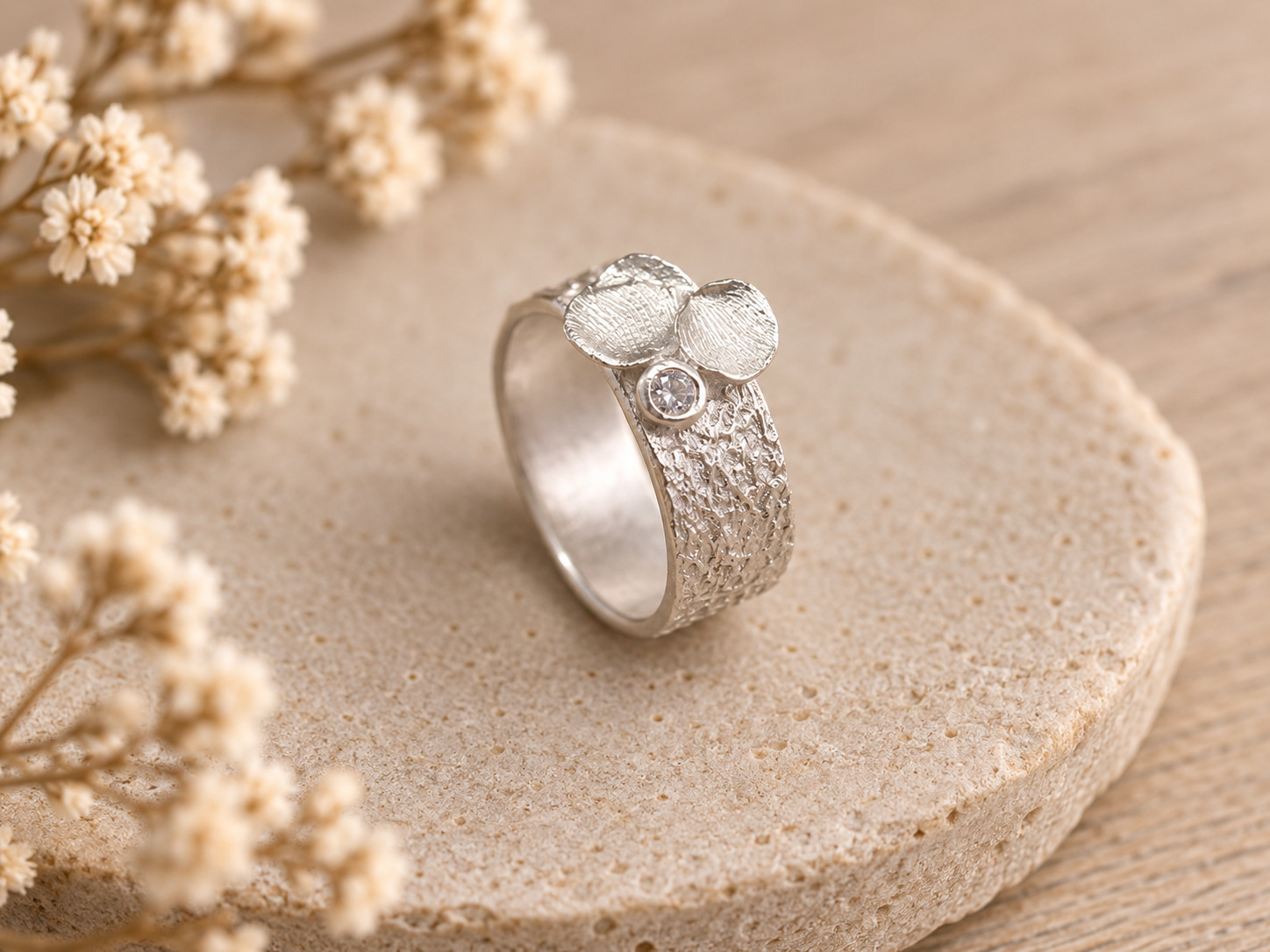 ring met vingerafdrukjes