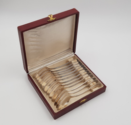 12 Silver plated Tea/Coffee spoons - Gersyl, Belgium 1945-1950