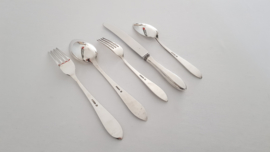 Silver plated cutlery in the P8 model - Keltum, v. Kempen & Begeer - 6-pax/34-piece - the Netherlands, period 1950-1965