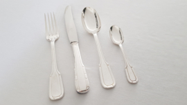 A Silver Plated Art Deco Cutlery set - 50-pieces/12-pax. - Le Couvert Francais - France 1955