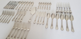 Wiskemann, Brussels - Silver plated Cutlery in the style of the Renaissance - No. 19 - 51-piece/6-pax. - Belgium, c. 1930