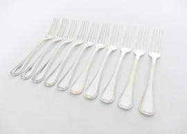 Christofle - Malmaison - 10 silver plated Dinner forks