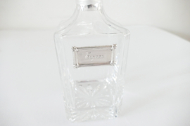 Kristal en Sterling zilveren karaf voor Cognac - .925 zilver - Florence, Italië- 20e eeuw