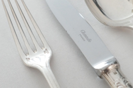 Christofle - Pompadour - Dinner place setting (spoon+knife+fork)