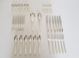 Gero, Georg Nilsson - Silver plated Cutlery set - 38-piece/6-pax. - Perfection - the Netherlands, 1952-1964