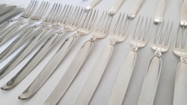 Wilkens & Söhne - Silver-plated cutlery canteen - pattern "Claudia" - 142-piece/12-pax. - Wilkens/Martin 90