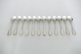 Set of 12 antique Christofle Dinner spoons - Chinon - France, 1897