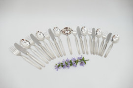 Verzilverde bestekset - 19-delig/6-persoons - Bergisch, Solingen 100 - Duitsland, jaren 1960