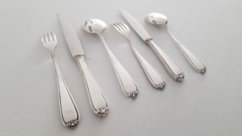 Wellner, Germany - Silver plated Cutlery canteen - 79-piece/12-pax. - c.1955 - coll. "Lavinia"