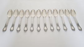Silver Plated Cutlery Canteen - 84-piece/12-pax. - Louis XV/Rococo - Solingen, Germany c.1930's