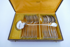 Orfevrerie Ercuis - Silver Plated Art Nouveau Cutlery Canteen - 25-piece/12-pax. - France, c. 1900