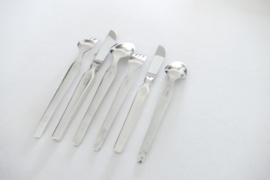 Silver Plated Cutlery Set - 48-piece/6-pax. - Model 248 Evolution - Gero, Gerritsen Zeist