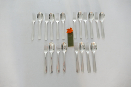 Christofle - Atlas - Set of 10 Dinner place settings - Luc Lanel for the Steamship S.S. Normandie - France, 1930s