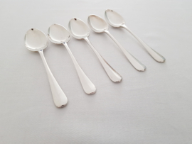 5 silver plated coffee spoons - Hollands Glad