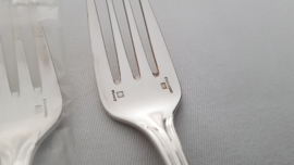 Christofle - A set of 5 silver plated Salad forks - Albi