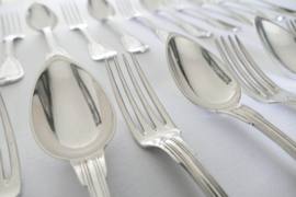10 Silver Plated Dinner Place Settings - Chinon - Charles Halphen, c. 1895