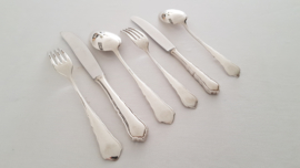 WMF - Silver plated Cutlery canteen - Chippendale style - 81-piece/12-pax. - Germany, mid-20th century