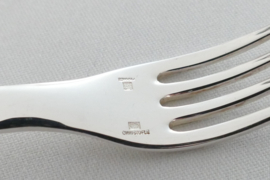 Christofle - Tenere - Silver Plated dinner place setting(fork + knife + spoon) - rare