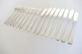 Christofle - Boreal - Silver Plated Fish Cutlery - 16-piece/8-pax. - Luc Lanel