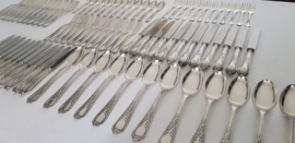 Silver Plated Cutlery Canteen - 84-piece/12-pax. - Louis XV/Rococo - Solingen, Germany c.1930's-1950's