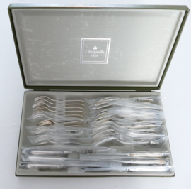 Christofle - Spatours - Silver Plated entrée Cutlery - 30-piece/6-pax. - New