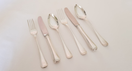 Silver plated cutlery in pattern Arabesque - 6-pax/40-pieces - Gero Zilvium 100 - the Netherlands,  late 1960's
