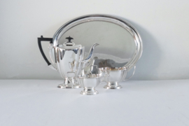 English Silver-plated 4-piece Tea service - Chippendale