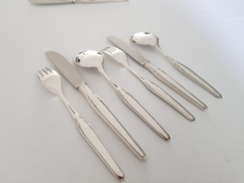 SOLD - Silver Plated Cutlery Canteen, Paris pattern - WMF, Germany c. 1950's - 40 pieces (6 pax.)