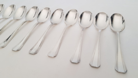 Christofle - Silver plated Art Deco Diner Cutlery - Boreal collection - 36-piece/12-pax.  - France, c. 1935-1983