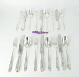 Silver Plated Dessert Cutlery - P3 Chantal - 18-piece/6-pax. - Keltum , van Kempen & Begeer