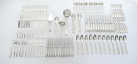 Vanstahl - Silver Plated Cutlery Canteen - 102-piece/12-pax. - Louix XVI "Perles" - Belgium, 1967-1980