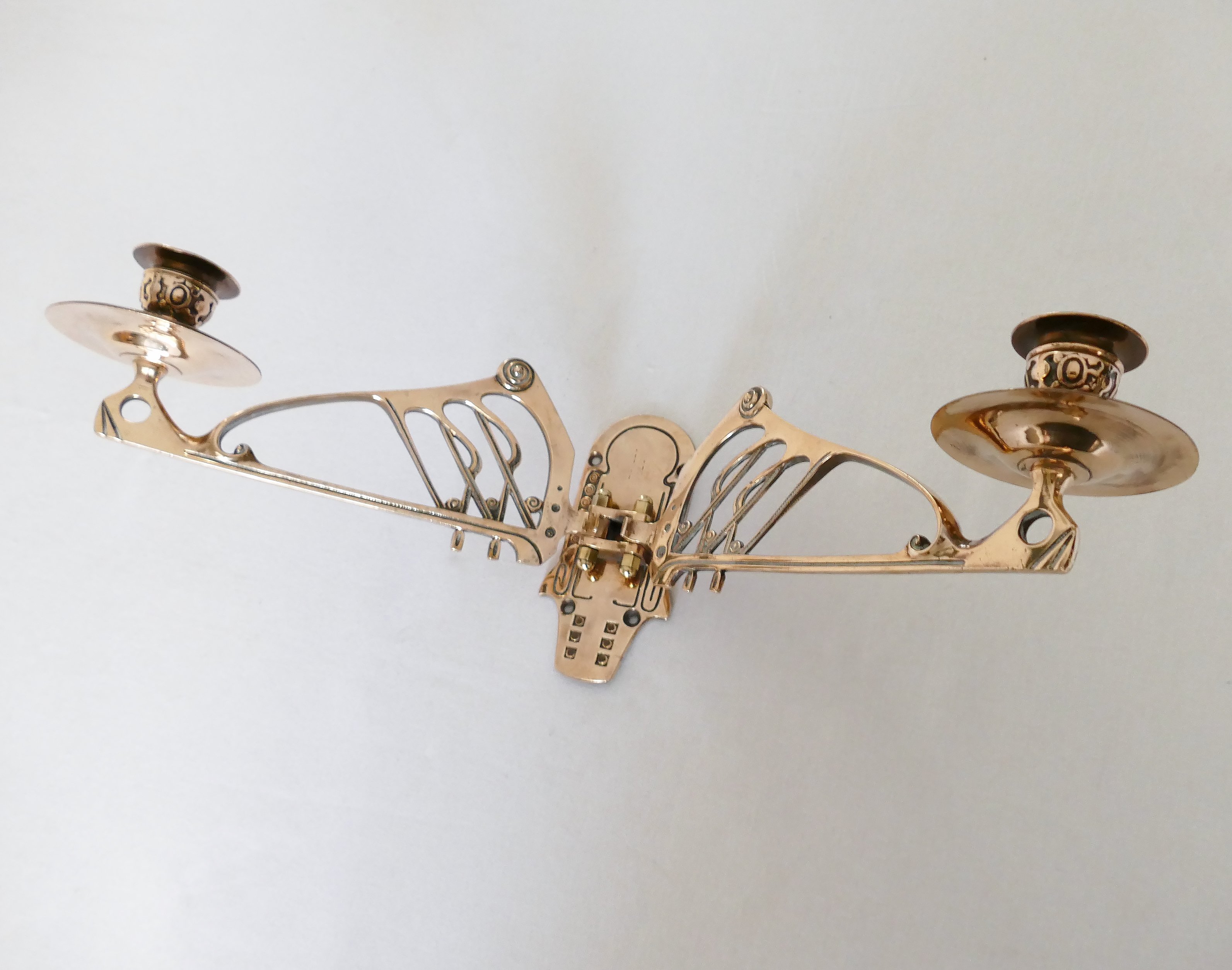 Art Nouveau Piano Candleholders